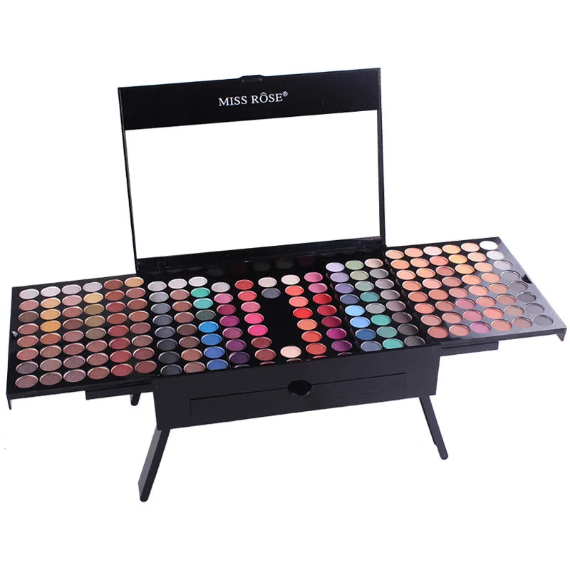 Makeup Case Set Kit-Ultimate Color Combination-Holiday Gift Set Cosmetics Eye Shadow Lip Gloss Blush Combo Palette
