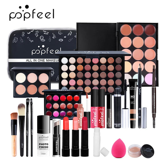 Makeup Kit -  Full Professional Makeup Products Eyeshadow Lip Gloss Mascara Eyeliner Women Cosmetics Kit Maquiagem- 24 PCS