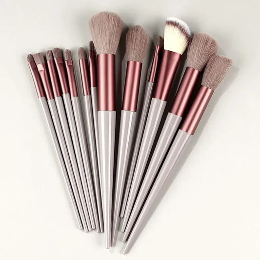 Makeup Brushes Set (13PCS) - Eye Shadow Foundation Women Cosmetic Brush Eyeshadow Blush Powder Blending Beauty Soft Makeup Tool